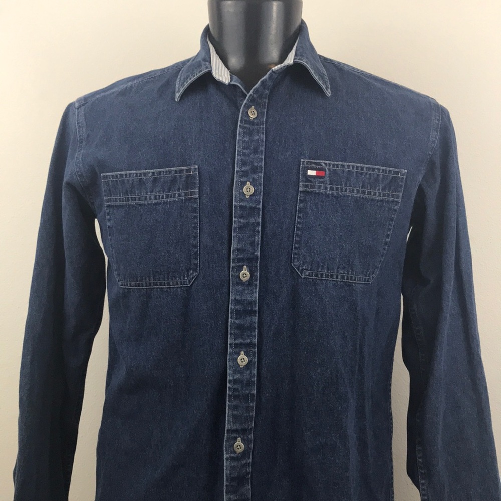 Vintage Tommy Hilfiger Blue Jean Shirt